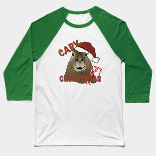 Capy Christmas Baseball T-Shirt